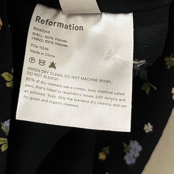 Reformation Alani Dress in Posie, Size 4 - Picture 5 of 13